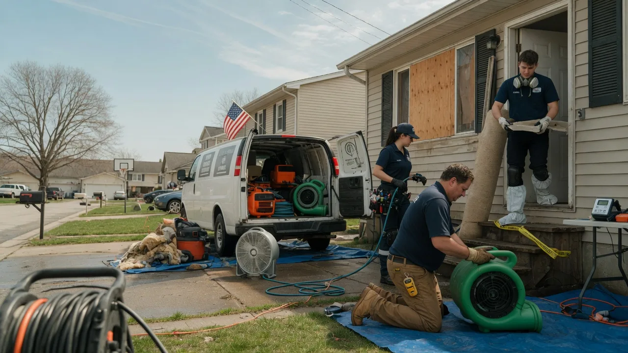 Water Damage Restoration in Marine, IL near me